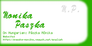 monika paszka business card
